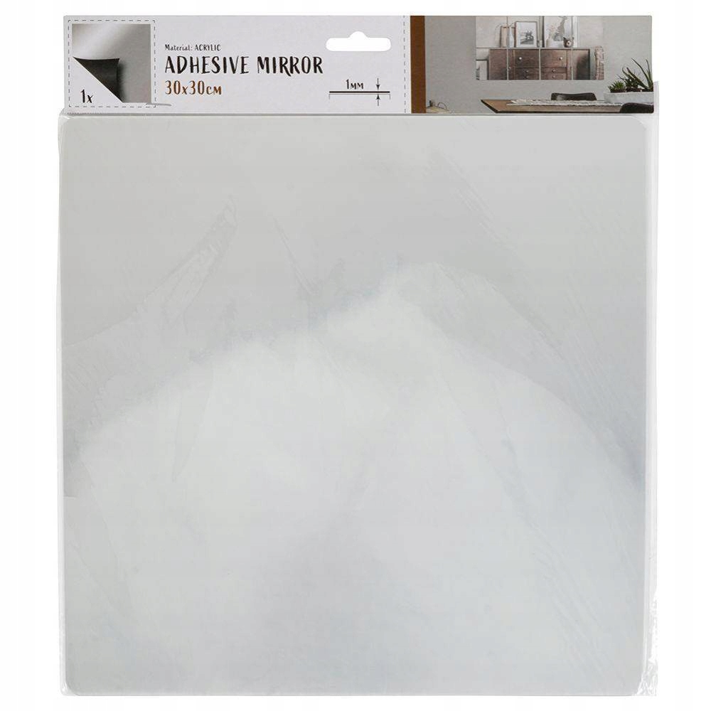 

Lustro samoprzylepne kwadratowe 30 x 30 cm ozdoba
