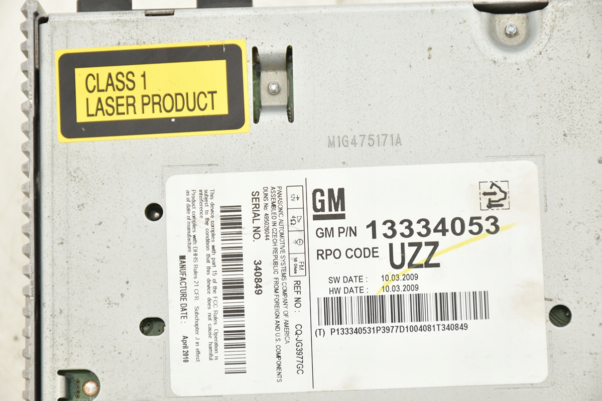 RADIO CD OPEL ASTRA J IV 13334053