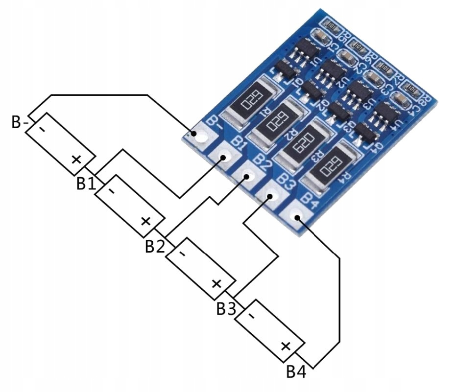 330 Moduł Balansera 2-4s Balanser Balancer ogniw Li-ion Producent ELEKING