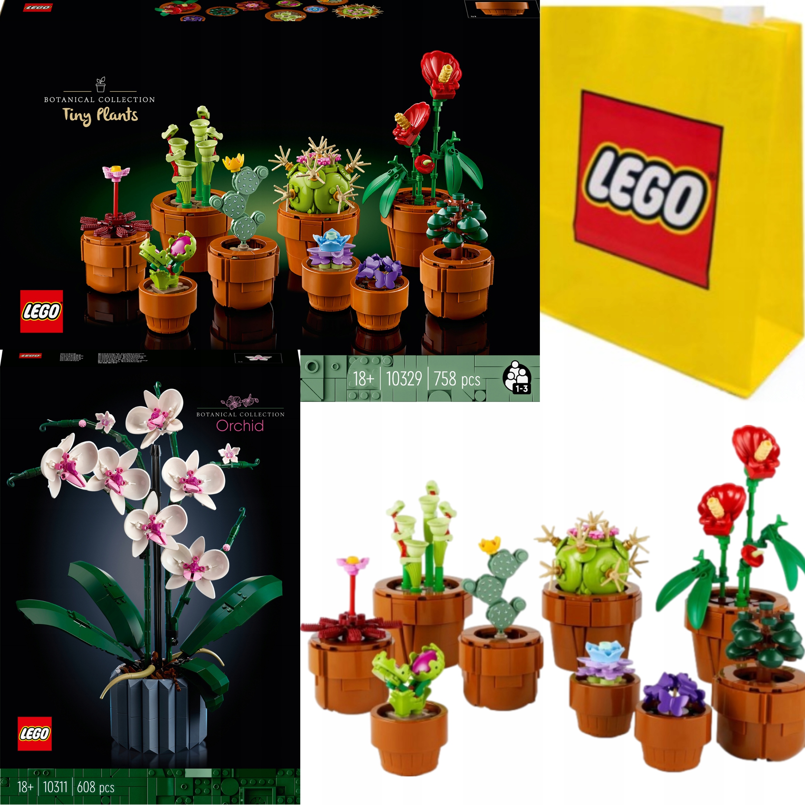 Lego Icons Valentýnský Set Květiny Dárek Malé Rostlinky 10329 10311
