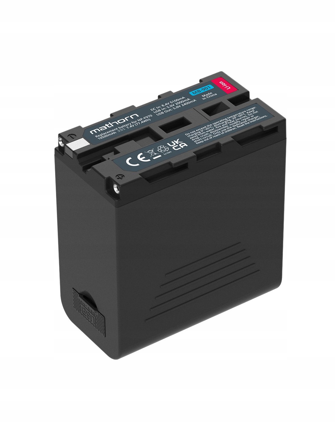 Akumulátor Mathorn MB-901 10500mAh 77Wh Usb-c LCD pro NP-F970