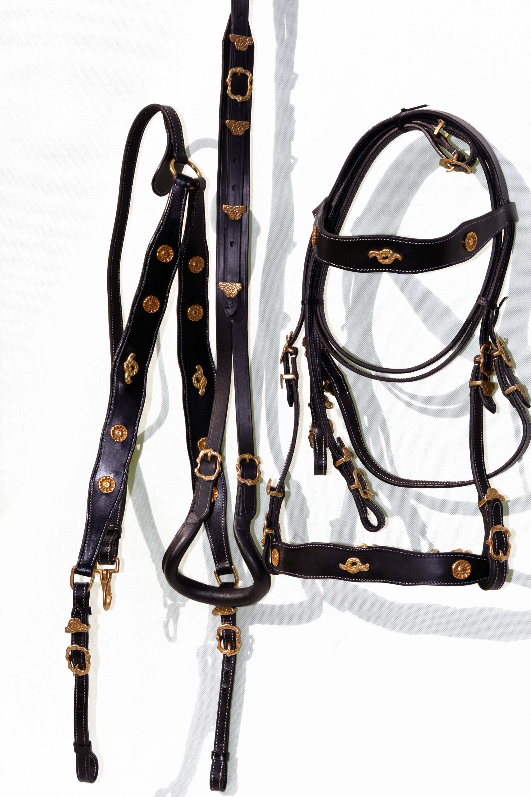 Ogłowie Hiszpańskie +wodze +napierśnik+podogonie Roz. Full