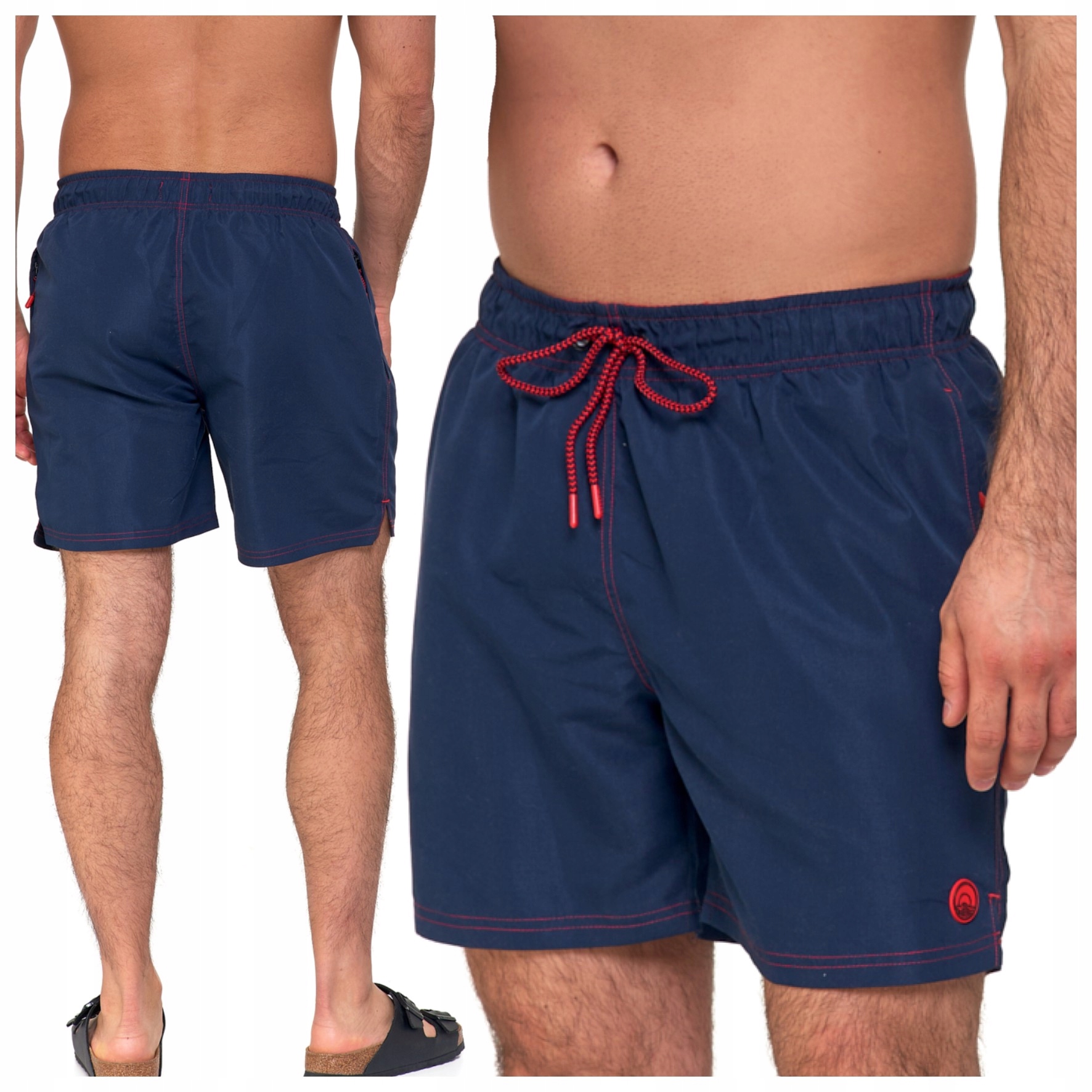 SZORTY MĘSKIE SPODENKI KLASYCZNE KĄPIELOWE GŁADKIE KIESZENIE MORAJ 5XL