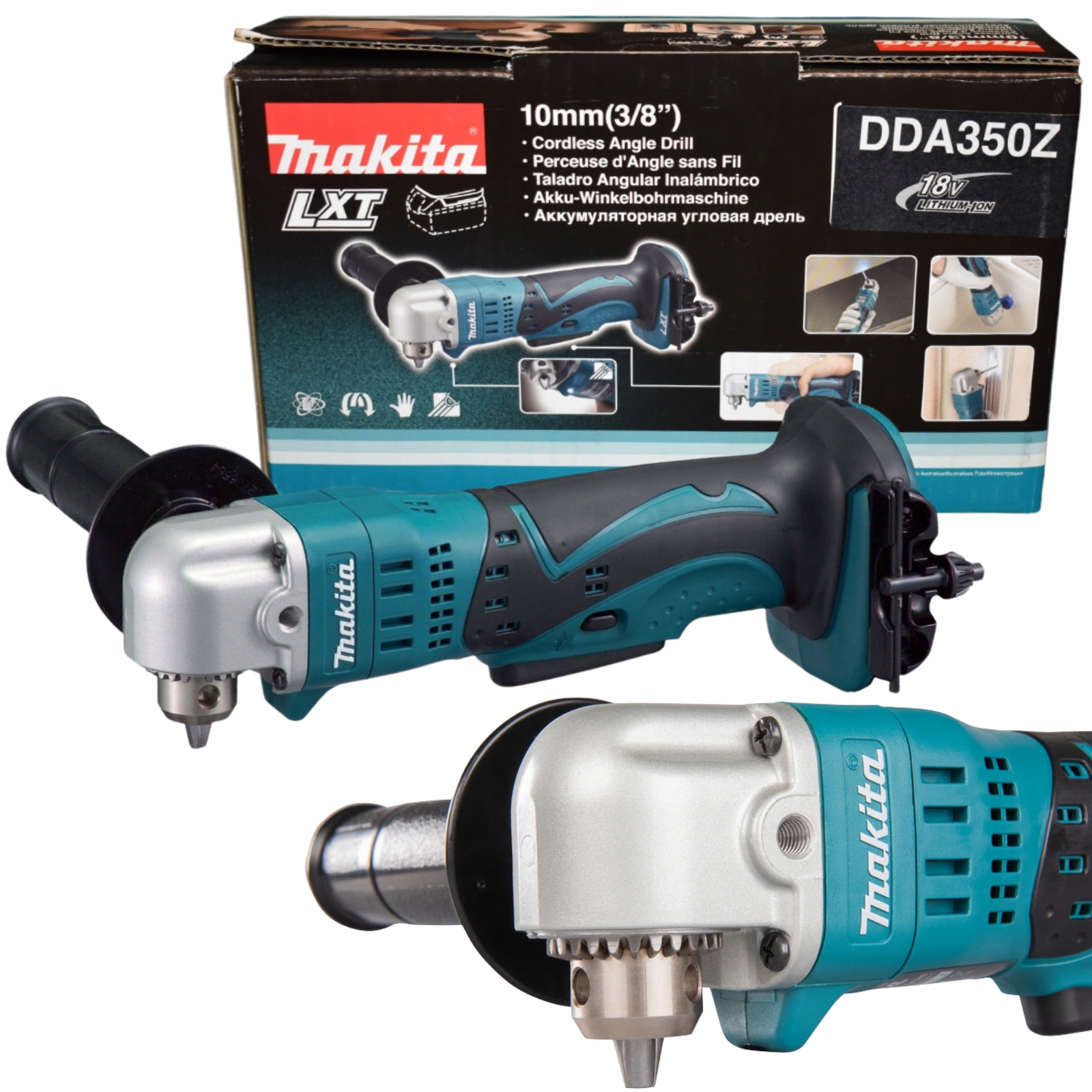 Makita DDA350Z wiertarka kątowa akumulatorowa 18V Lxt z regulacją