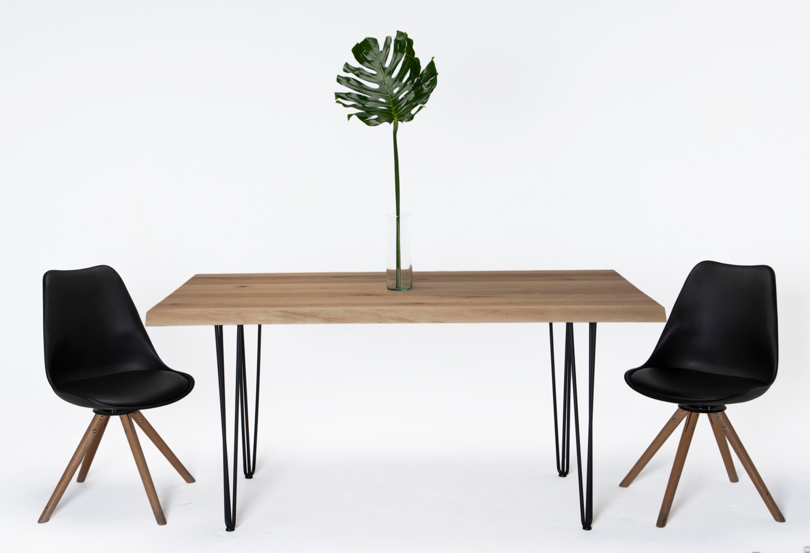 Stół, Biurko Dąb 120 x 80 hairpin, live edge, loft Kolor mebla dąb naturalny