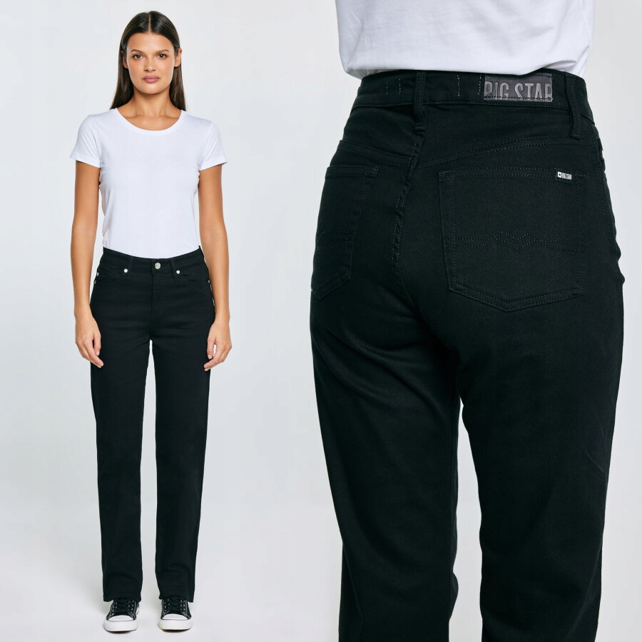 Big Star Dámské Černé Džíny Myrha 916 34/30