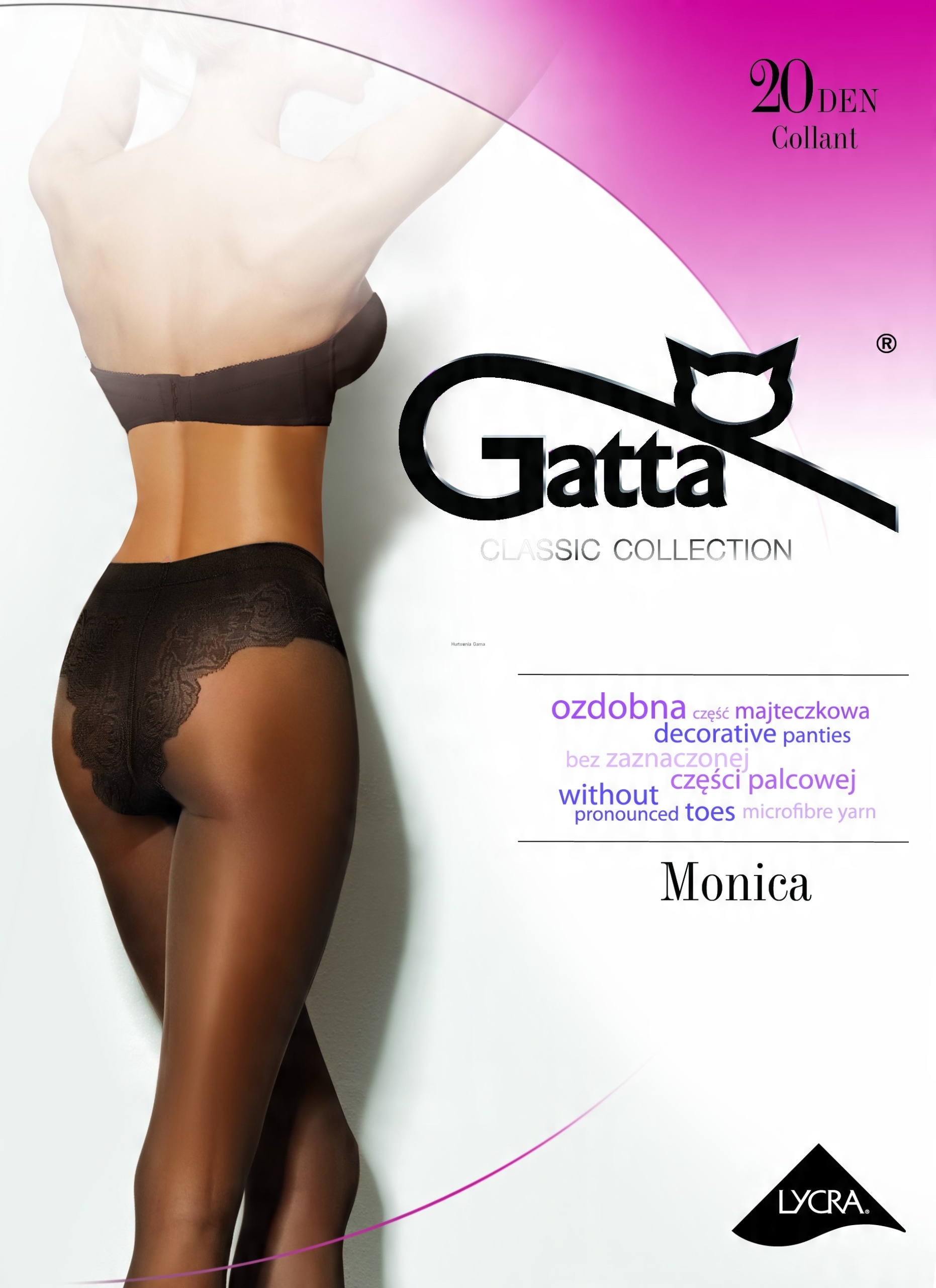 

Gatta rajstopy Monica Microfibra 20 Den 4 Grafit