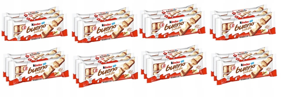 8x 129g Kinder Bueno white trójpak Uk