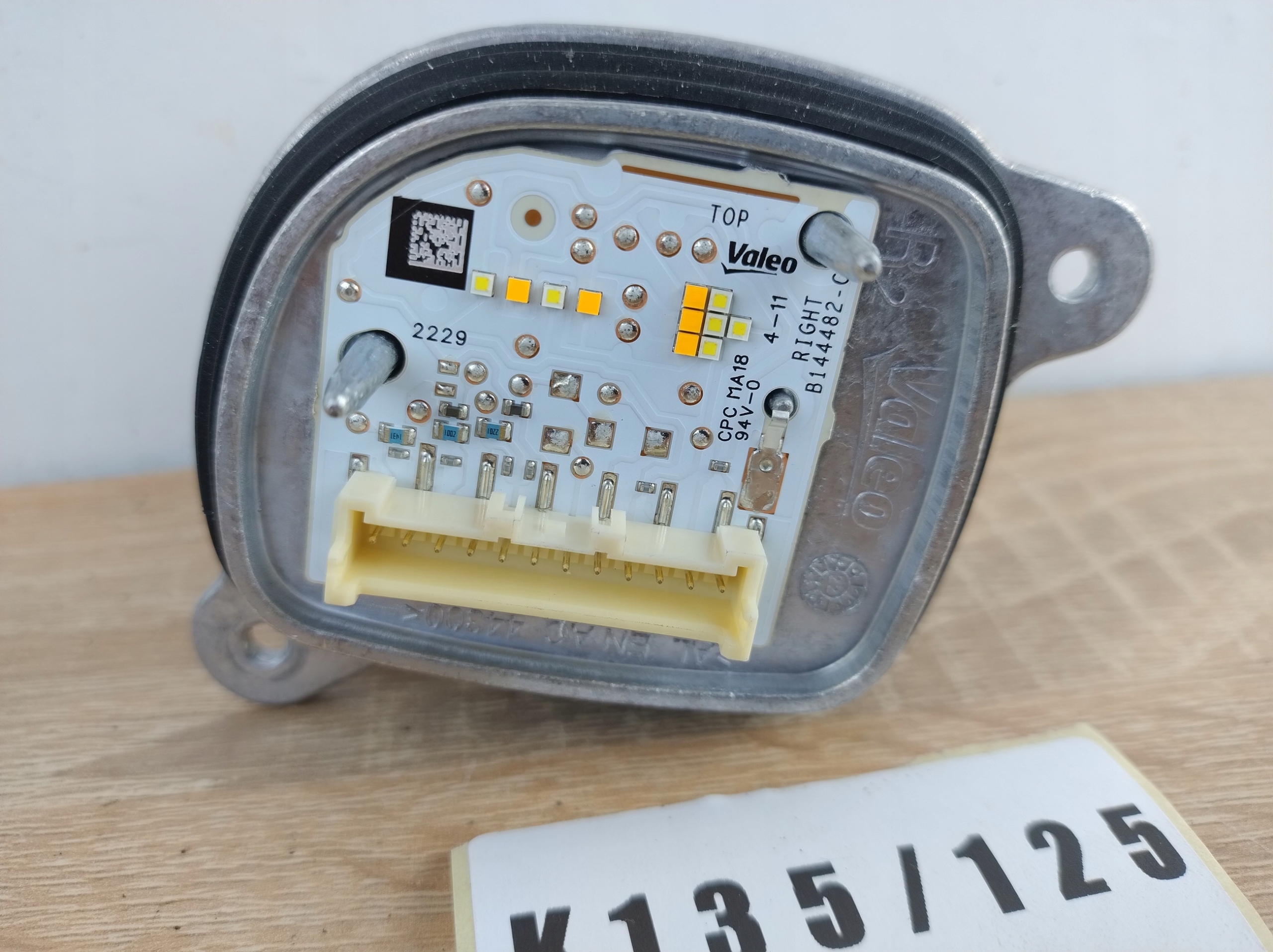 OPEL CORSA F control unit module LED right 90186993 K135/125