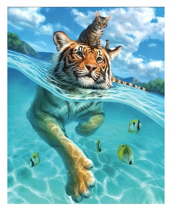 DYWAN DYWANY NOWOCZESNY 3D MODNY 140x200 TYGRYS EAN (GTIN) 5904806475633