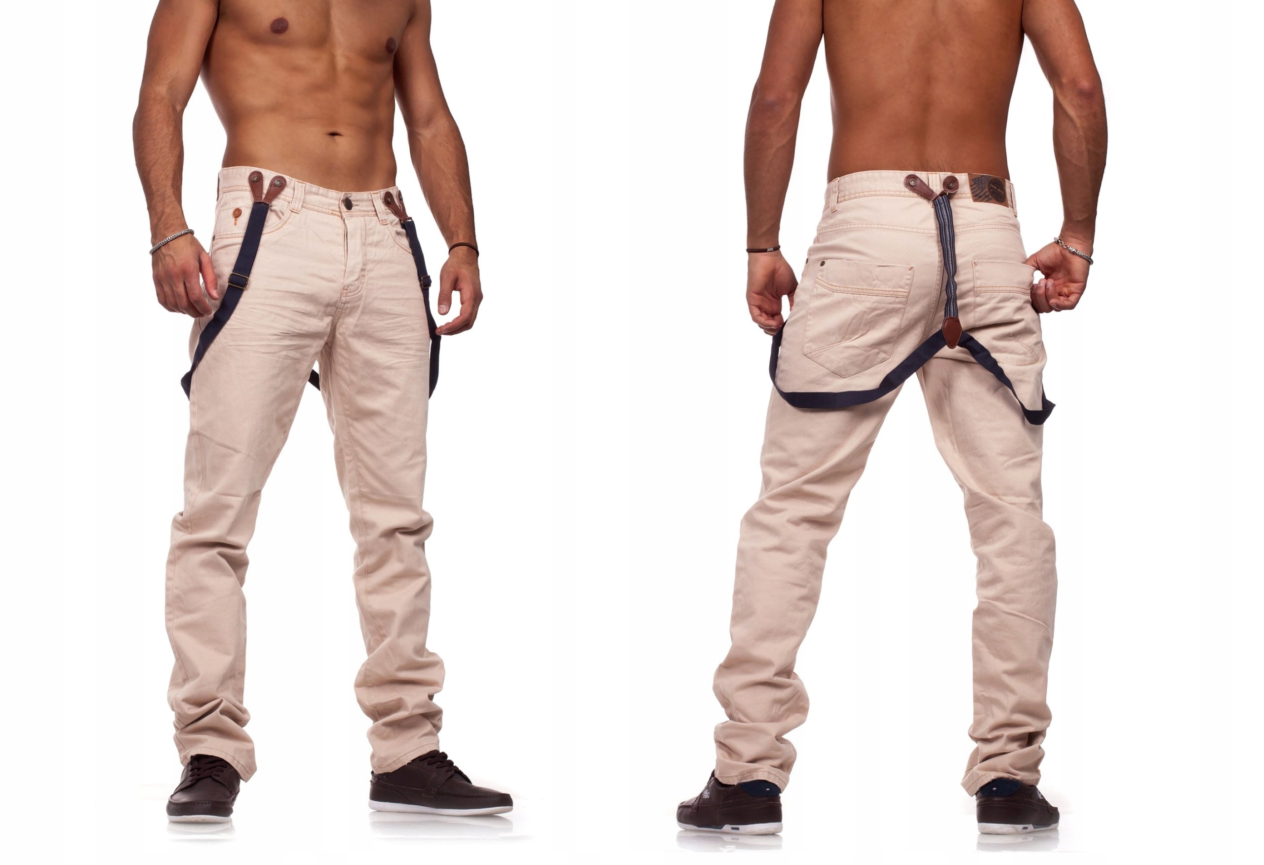 

Spodnie Męskie Chino Chinosy Szelki 98-86 Urban 31