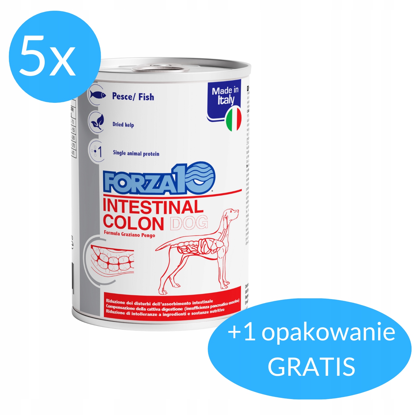 Forza10 Intestinal Colon Actiwet pro psa 5x390 g 390 g Bonus!
