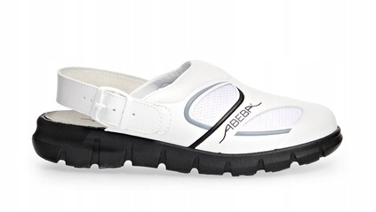 Obuwie robocze sandały Abeba Trepy Croxy Białe Abeba rozmiar 42