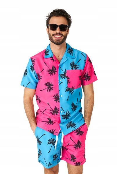 Letní Pánský Paralelní Set Palmy Havajské Opposuits Převlek S