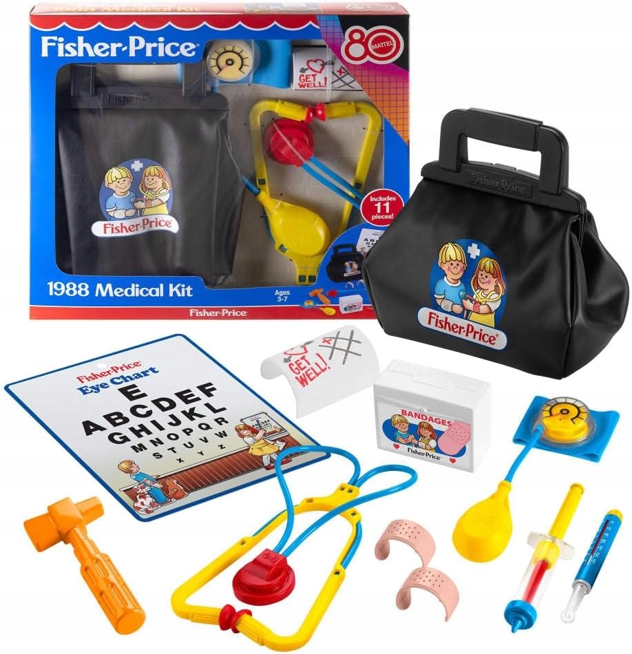 Fisher Price Zestaw Mały Doktor Zestaw lekarski dla dzieci Medical Kit