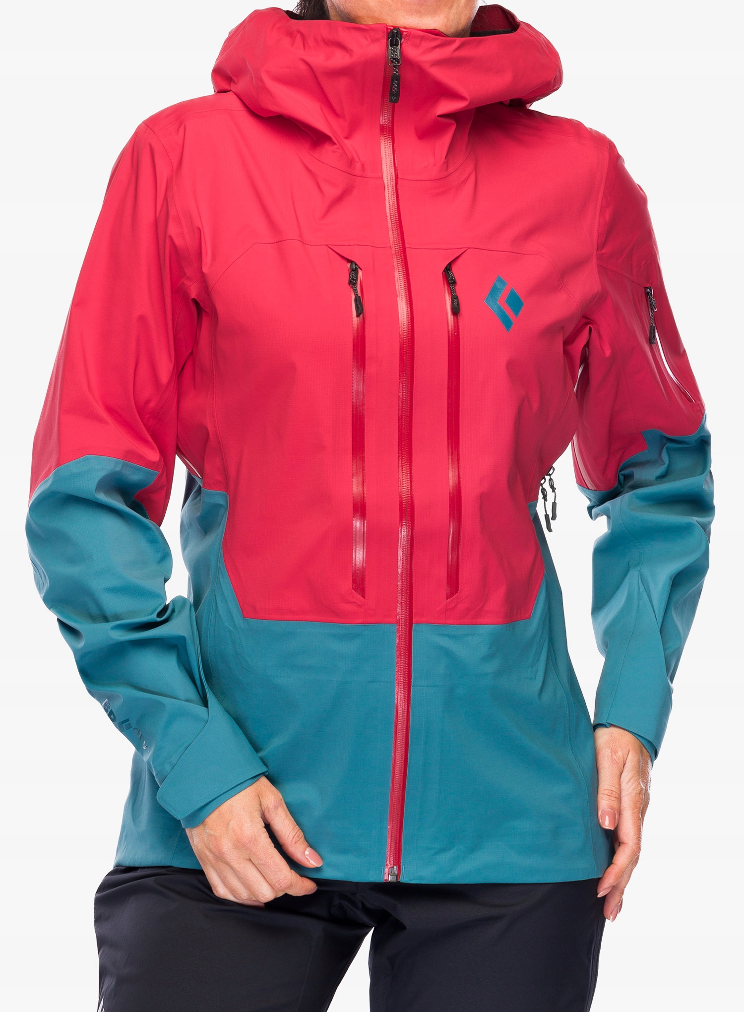 Dámská skialpová bunda Black Diamond Recon Lt Shell coral red/blue S