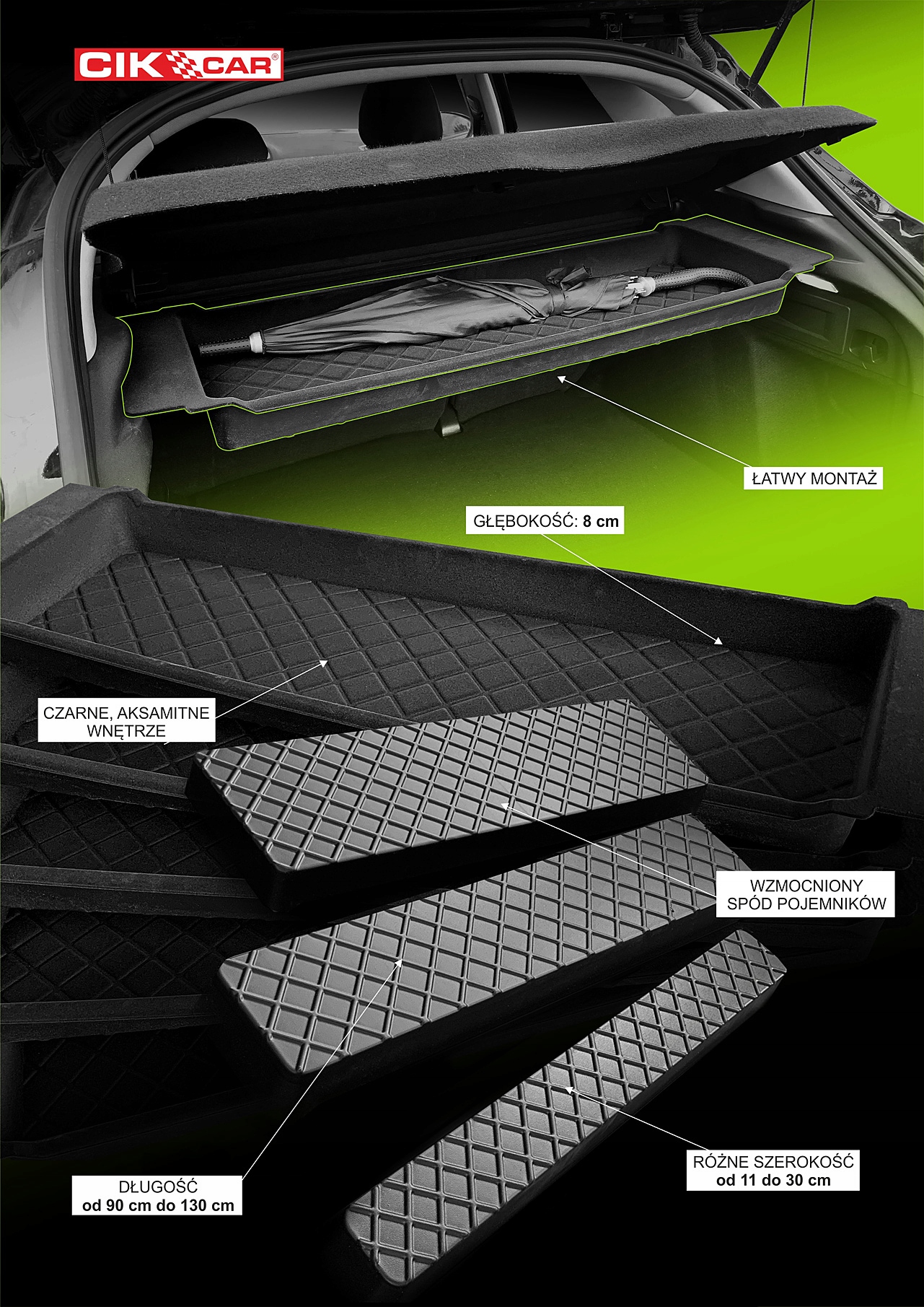 POJEMNIK PÓŁKI BAGAŻNIKA DACIA DUSTER II od 2018 EAN (GTIN) 5904653530899