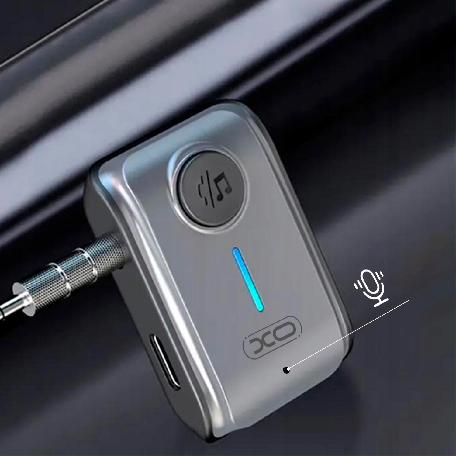 Transmiter FM Bluetooth MP3 do auta samochodu zestaw głośnomówiący mikrofon Model XO transmiter