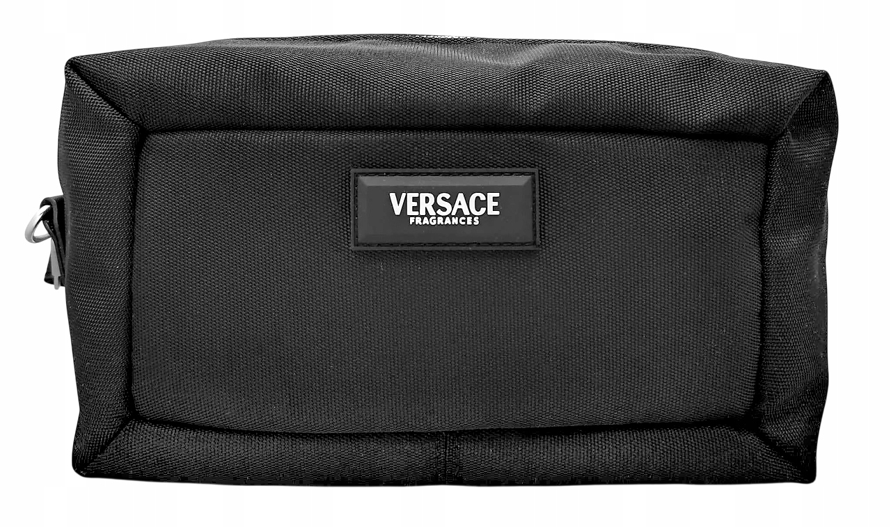 Versace fragrances Czarna kosmetyczka podróżna kuferek organizer