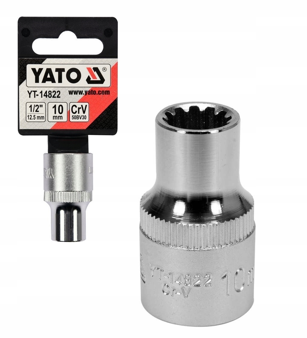 

Nasadka Spline 1/2'' 10mm 38mm Yato YT-14822