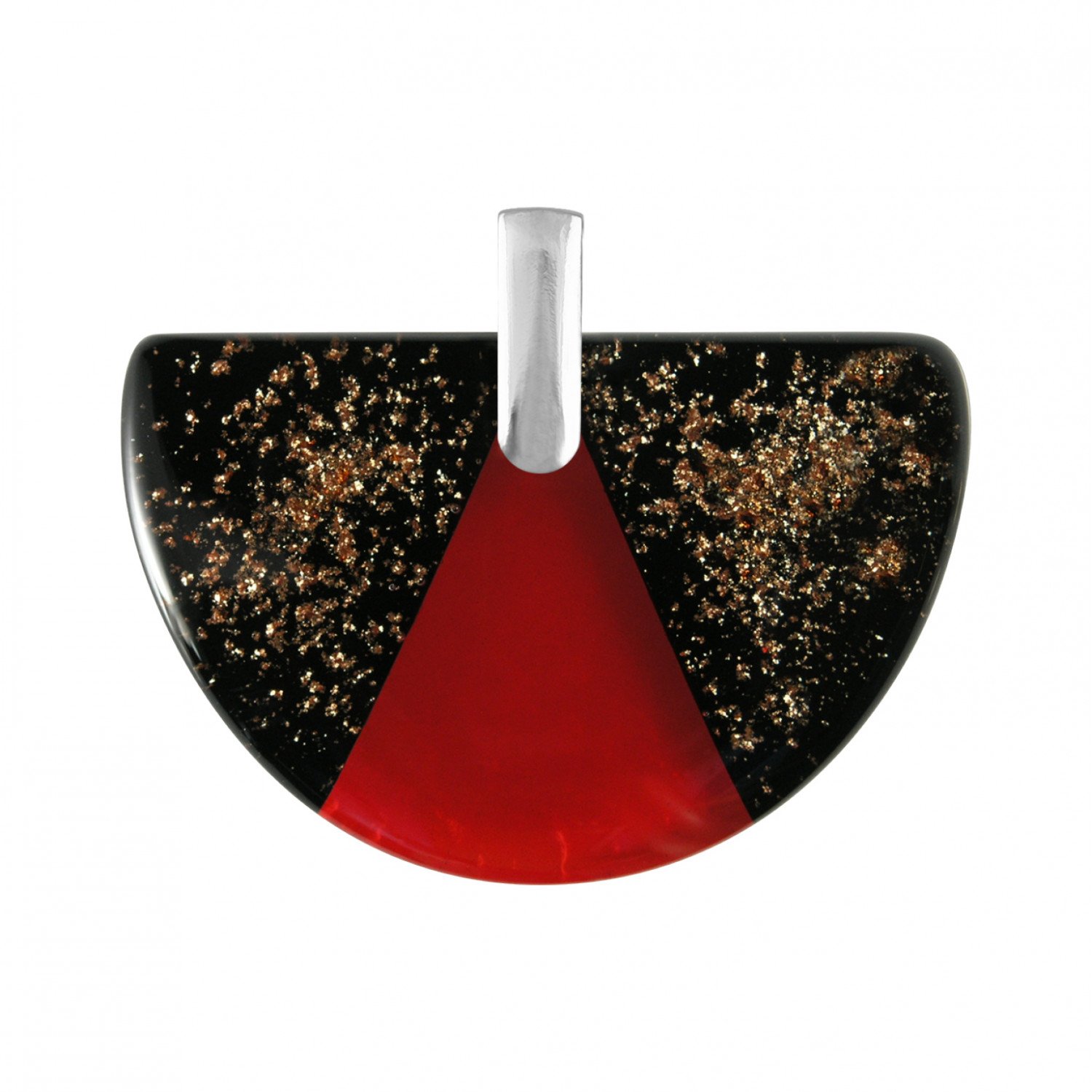 Dámský vícebarevný přívěsek Harf sklo murano