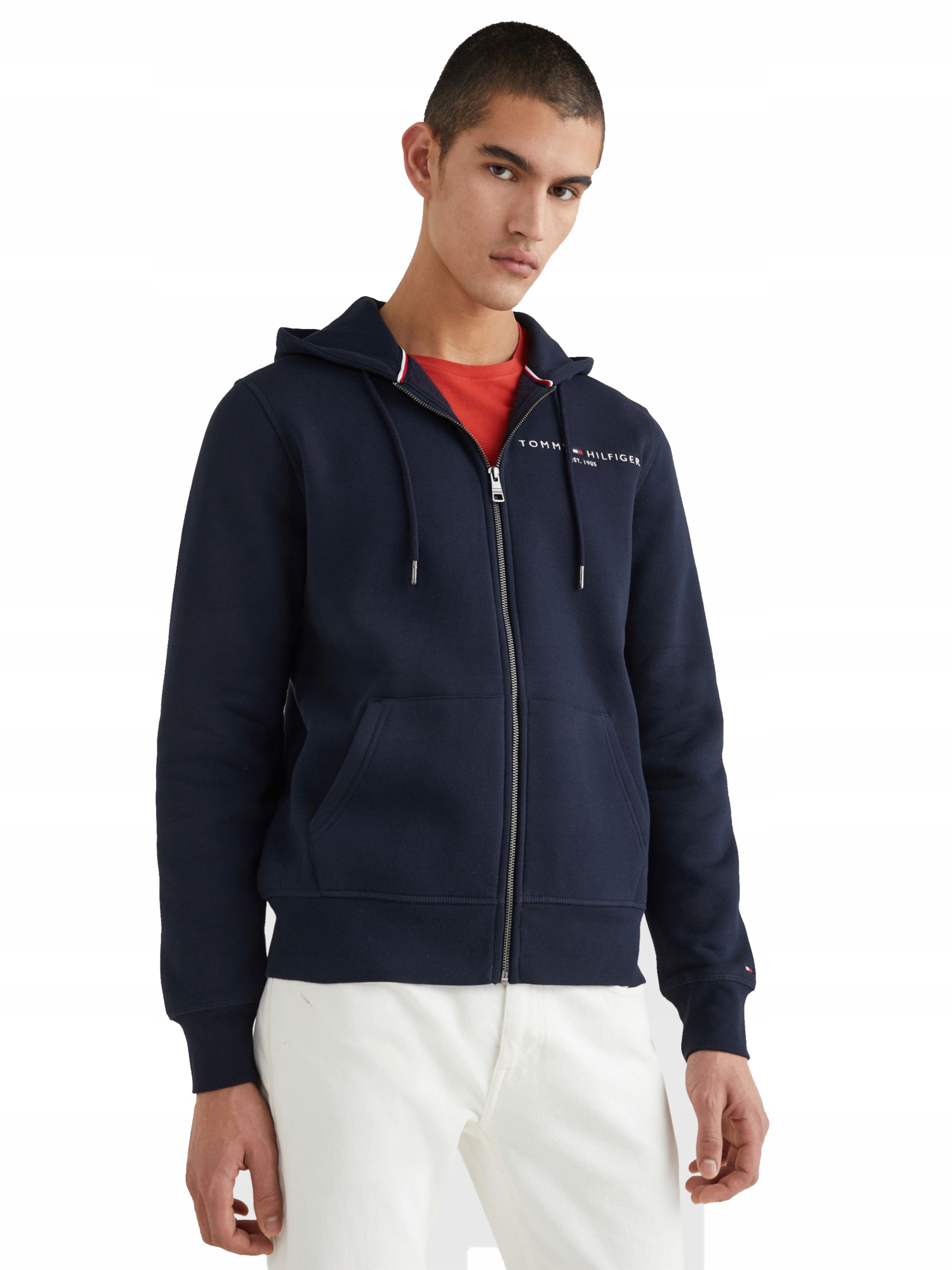 

Tommy Hilfiger Bluza Męska Logo Zip Navy r. XL