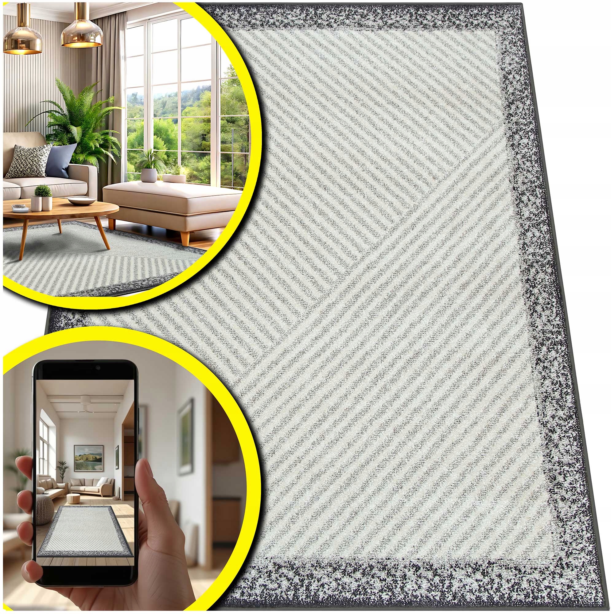 Tlustý Koberec 160x230 Adventure Krátké Rouno Koberec Do Obývacího Pokoje Do Předsíně