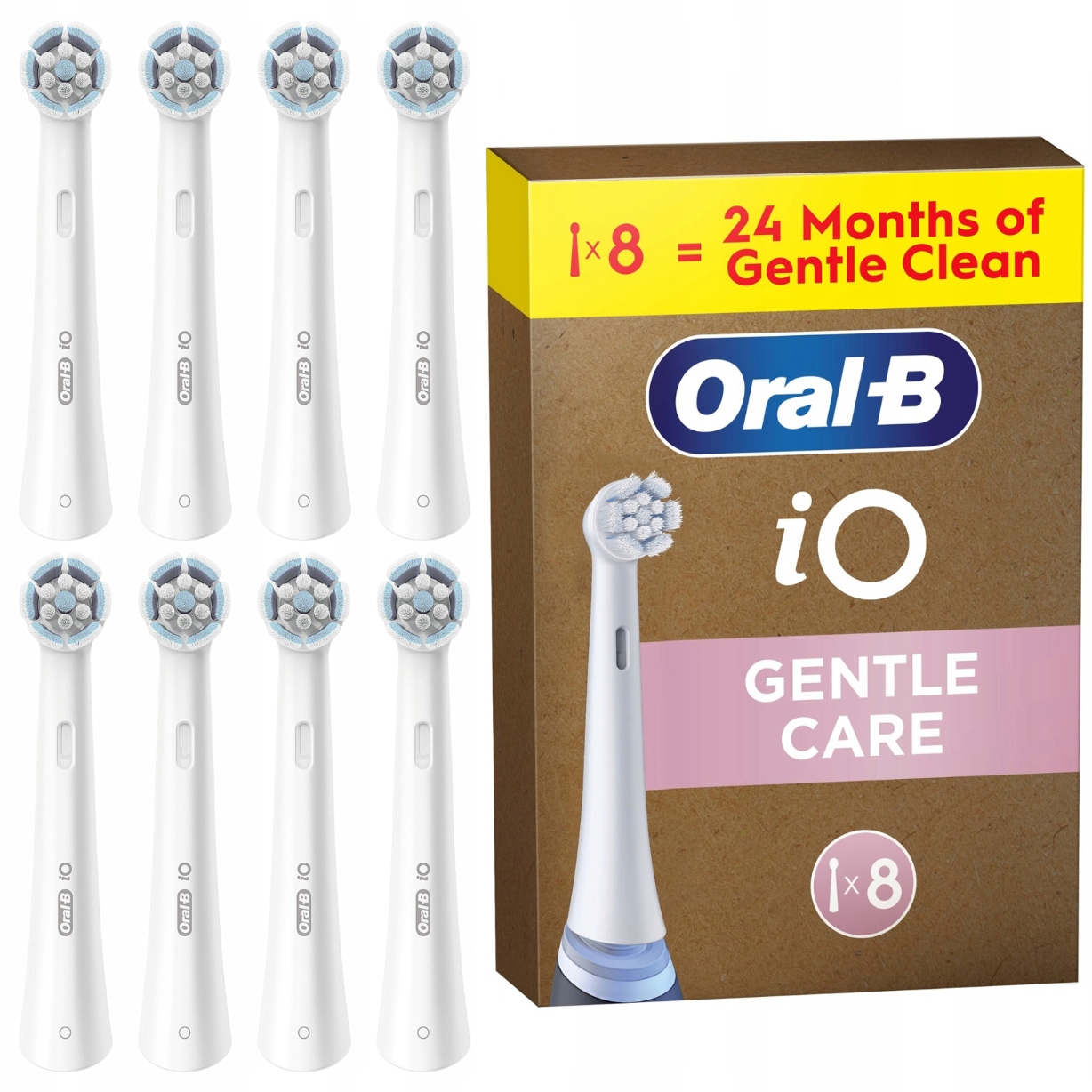 Końcówki Do Szczoteczki Oral-b Io Gentle Care/sanfte White 8-PAK