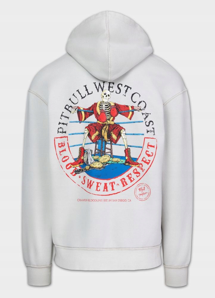 Pánská Mikina s kapucí Pitbull Washed Champion Bloodline Volnější, pohodlná