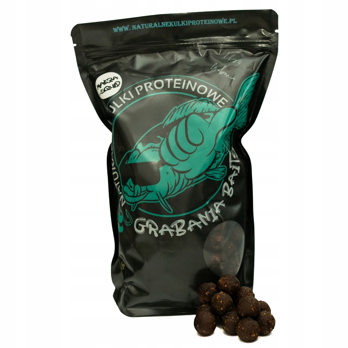 Kulki proteinowe GrabaniaBaits Małża Squid 18mm 1kg