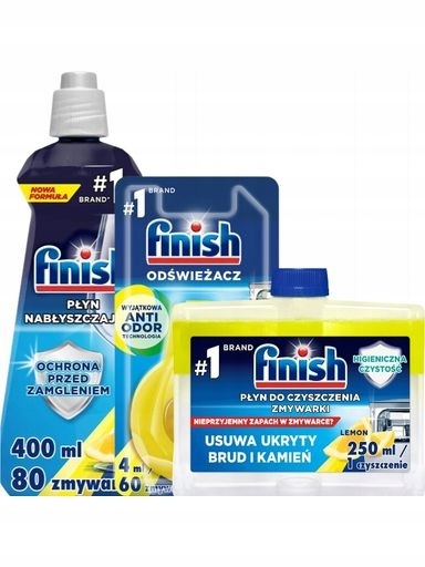 Levně 2x Finish Sada čističů a leštidla s vůní citronu