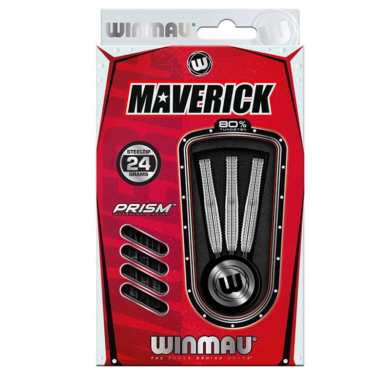 WINMAU Maverick 24g Profesjonalne Rzutki Wolframowe z Lotkami i Trzonkami — miniatura 4