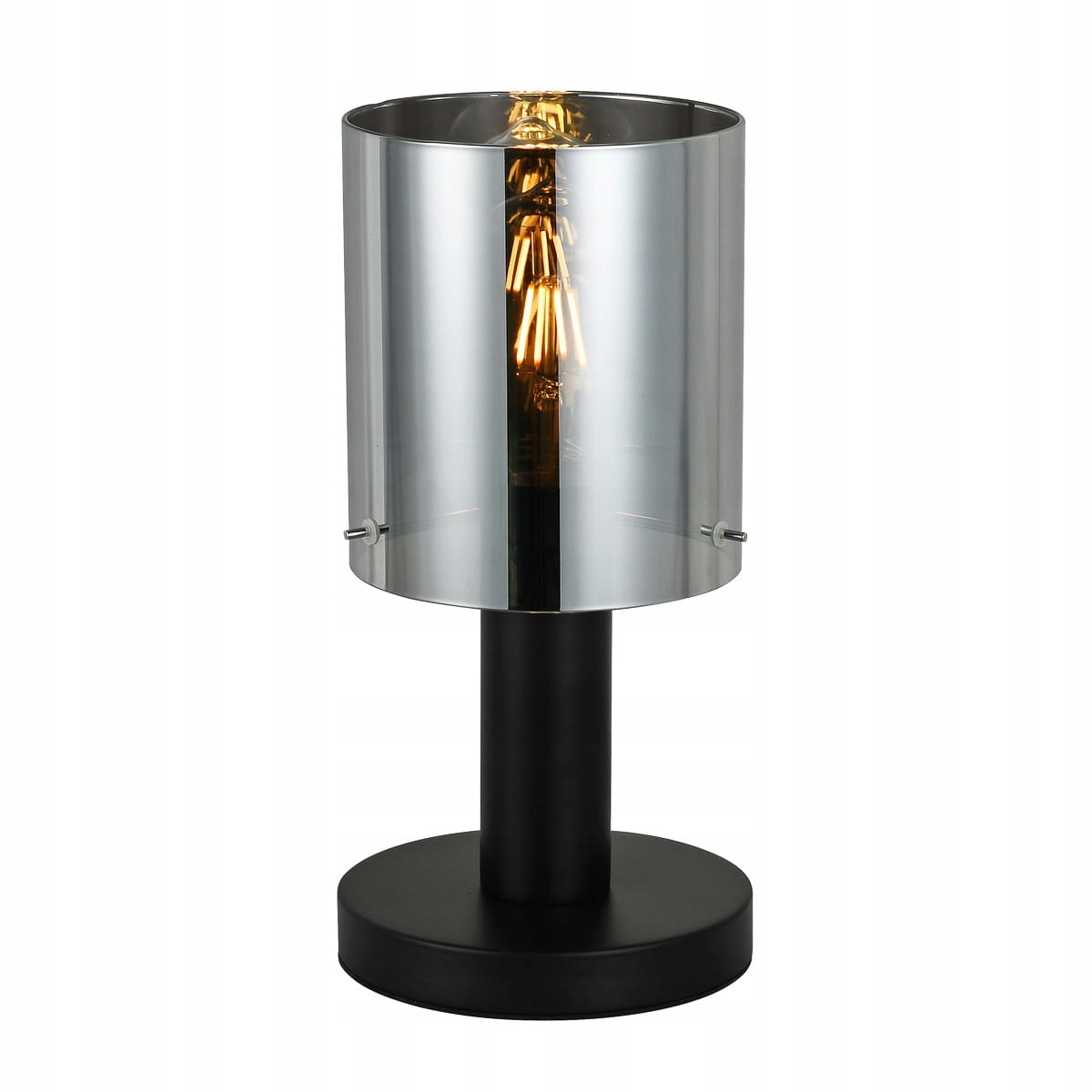Italux Sardo Led stolní lampa černá, Ocel/Sklo, moderní 40W E27