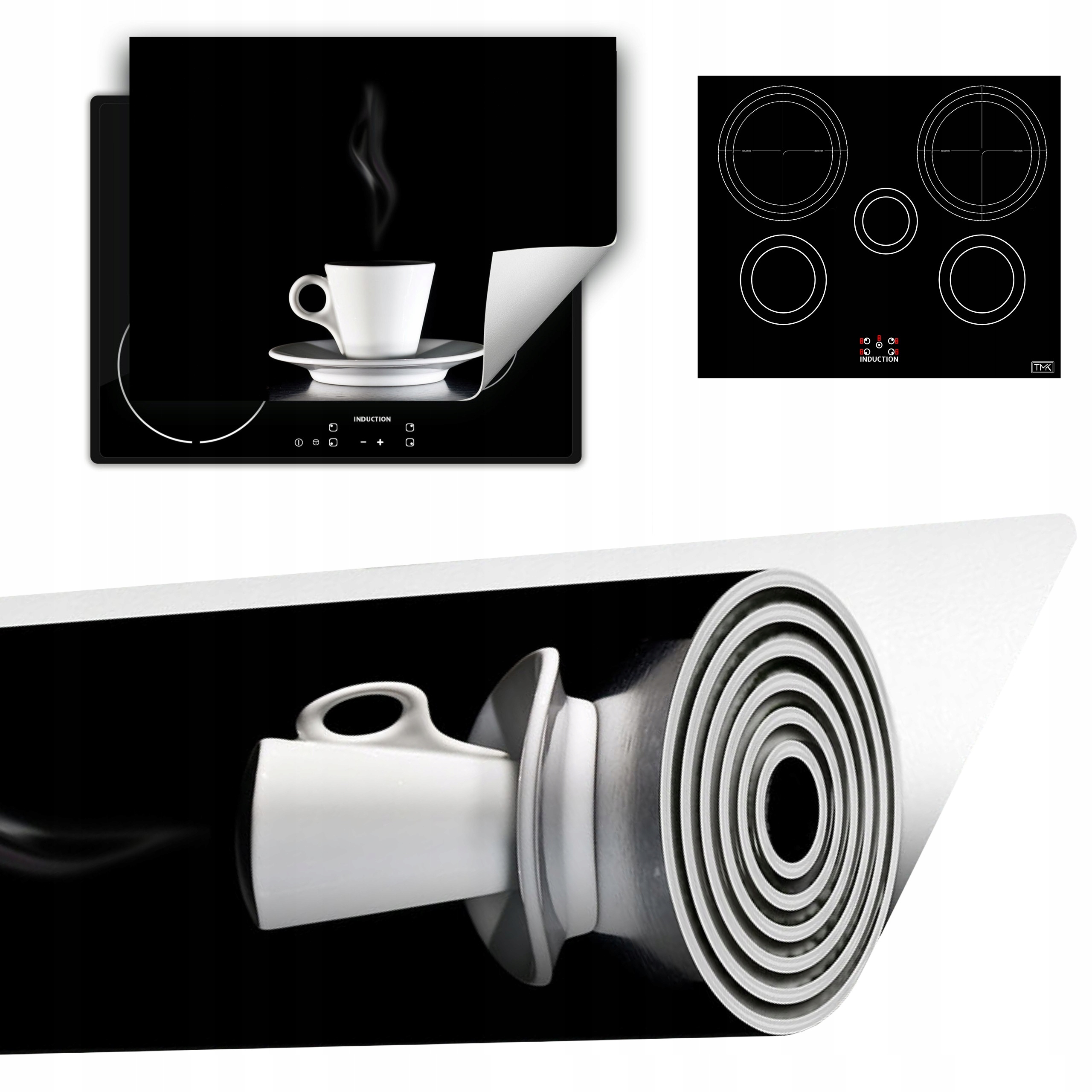 Vinylová Podložka Do Kuchyně Více Místa 70x52 černá káva