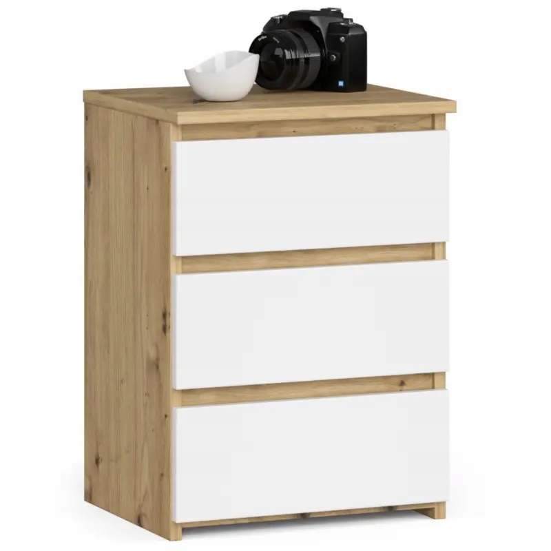 

Komoda CL3 40 cm 3 szuflady dąb artisan-biała