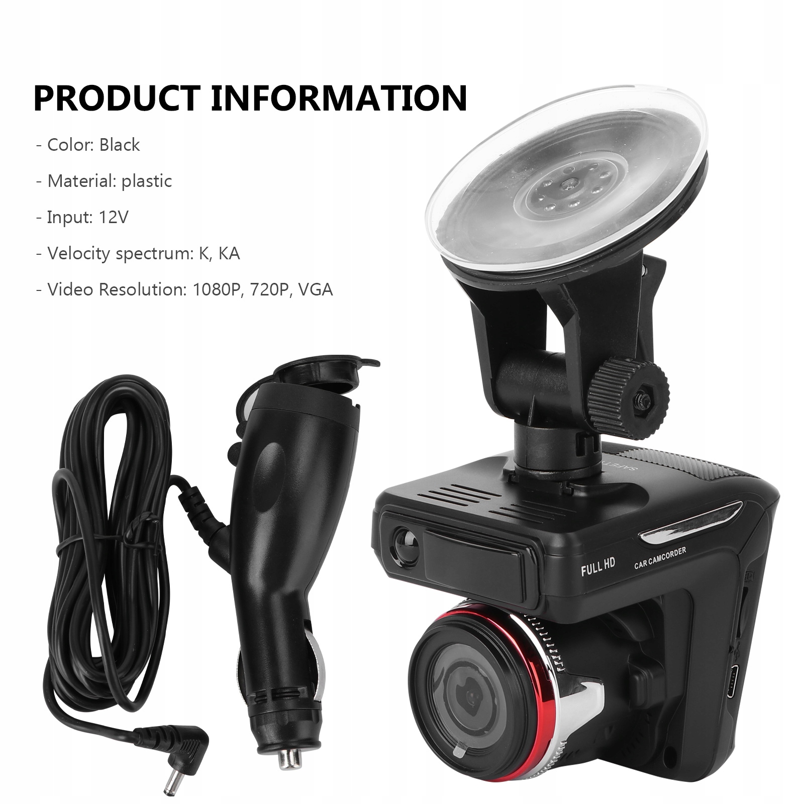 Detektor Dashcam Cars Alarm DVR Rodzaj moduł can bus