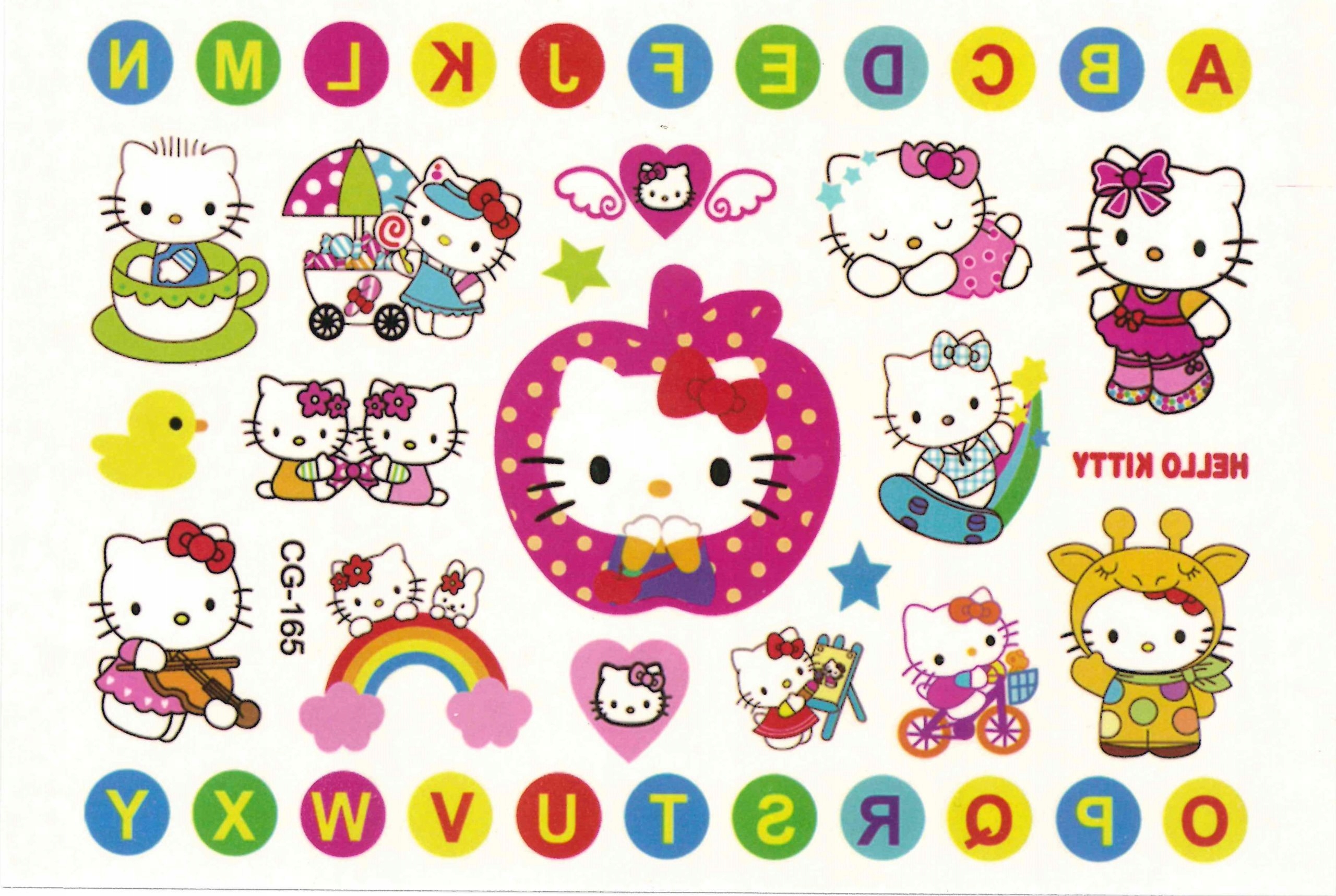 

Tatuaże zmywalne dla dzieci Hello Kitty CG165