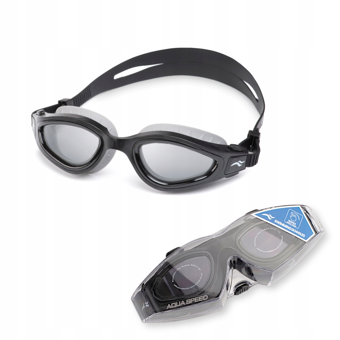 Okulary pływackie dla dorosłych Aqua Speed Aurora Nano Anti-Fog kol.26