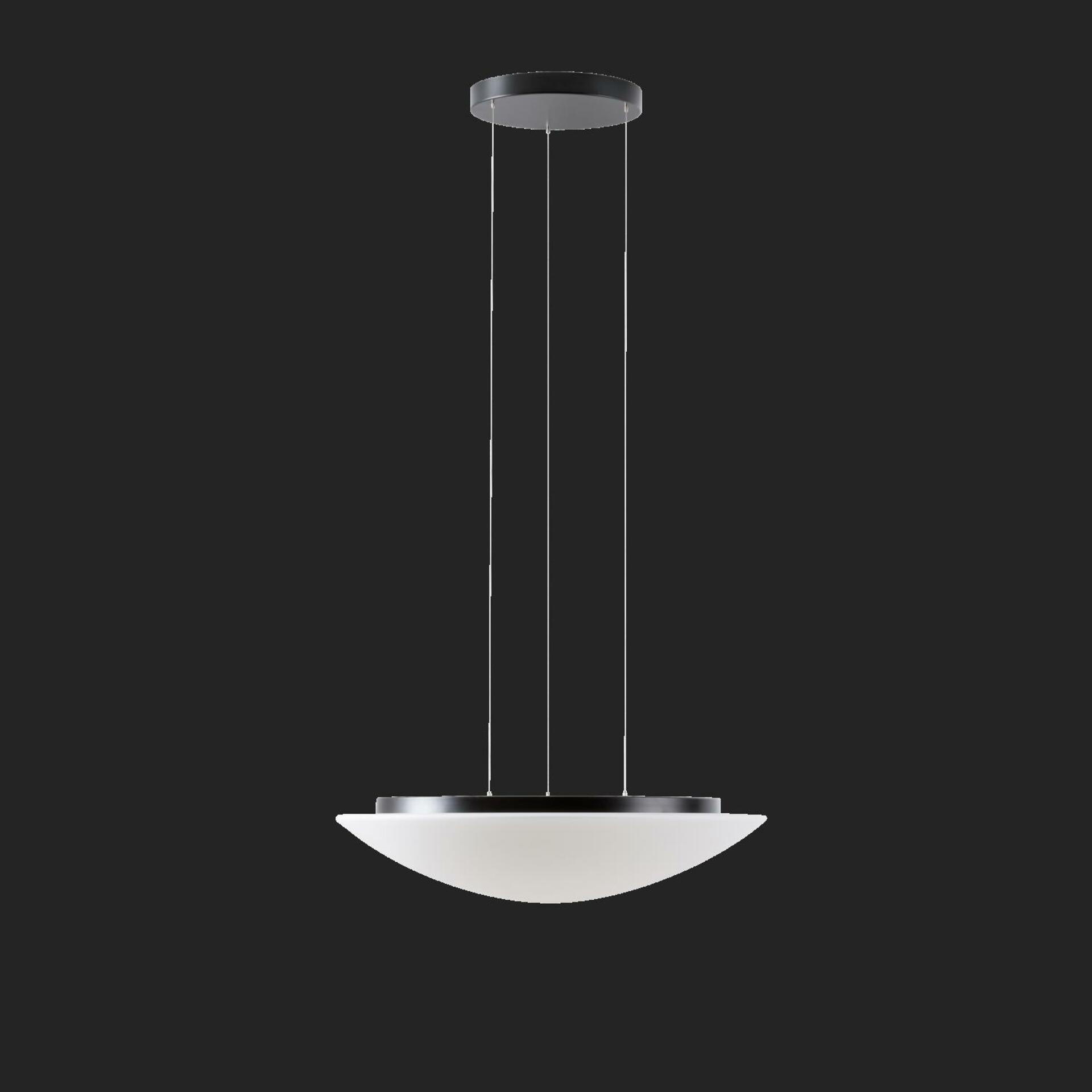 Osmont 67448 Aura LE9 závěsné skleněné svítidlo černá bílá IP40 3000 K 47