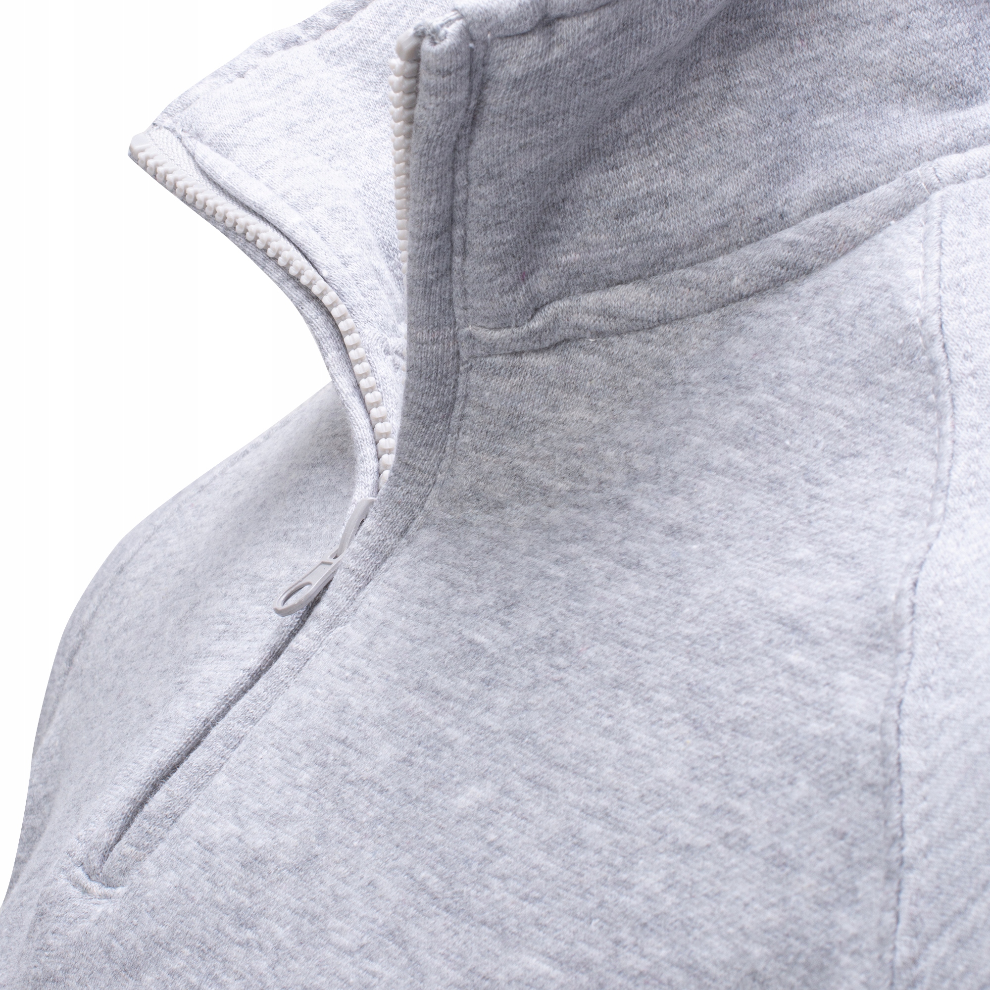 BL03 r. L GŁADKA ROZPINANA BLUZA ZE STÓJKĄ Marka Fk_fashion