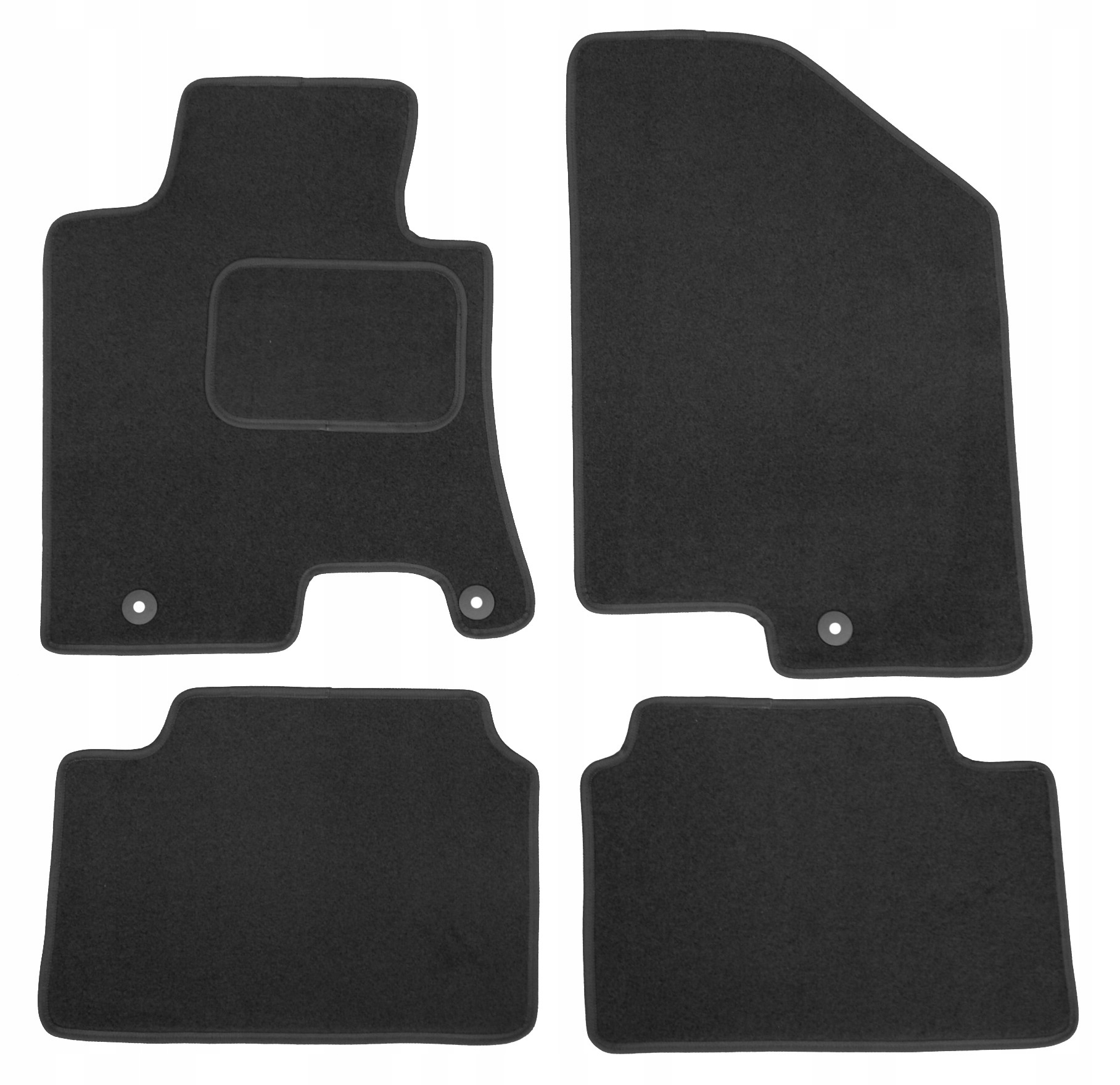 

Hyundai I30 II 2012-2016 Dywaniki welurowe Czarne