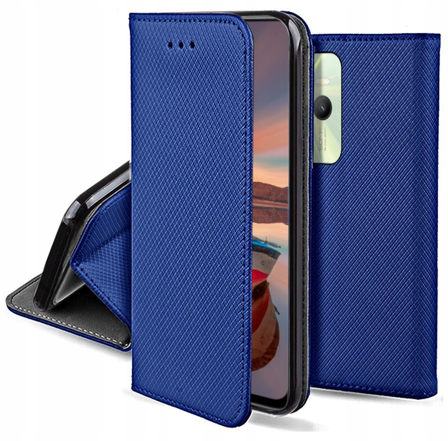 

Etui Case Smart Magnet Do Realme C35 2x Szkło