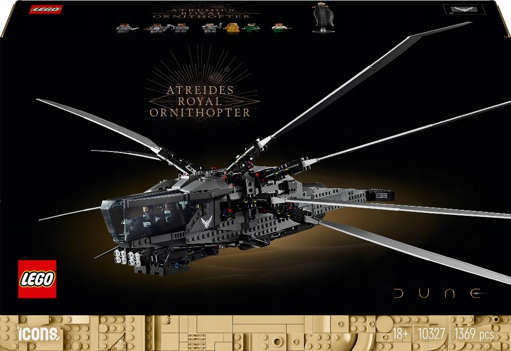 Zestaw klocków Lego Icons Diuna Atreides Royal Ornithopter (10327)