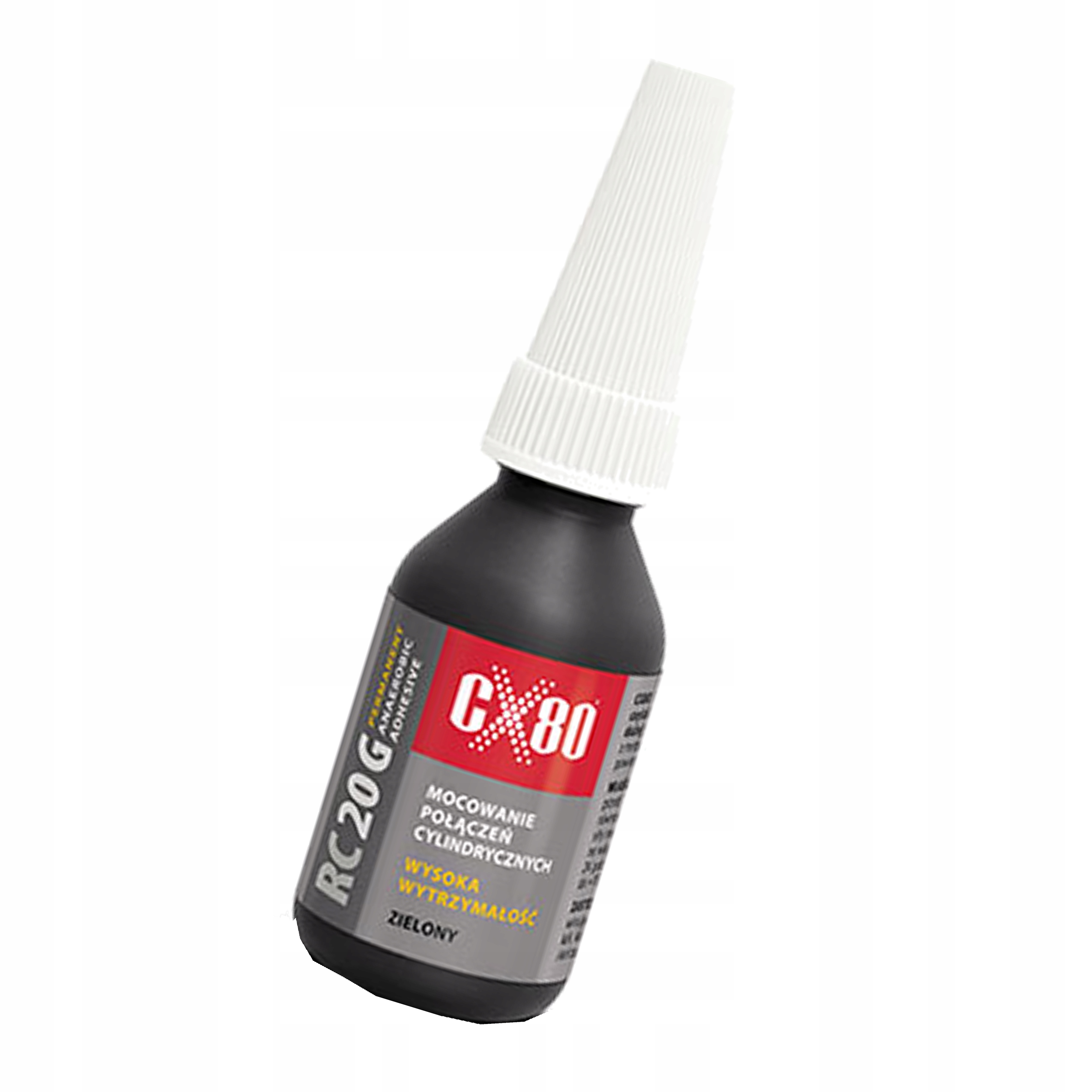 CX80 RC20G Klej anaerobowy Mocny do łożysk wałów L620 zielony 10ml