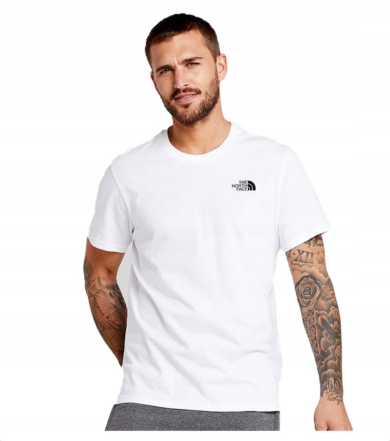 The North Face Tričko Pánské Originální Bílé pánské tričko sportovní Logo