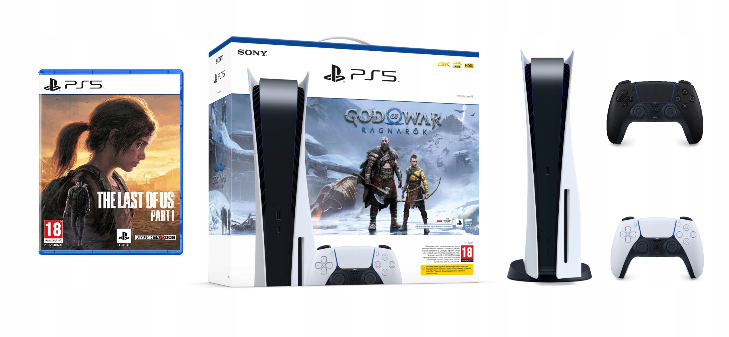 

PlayStation 5+God of War+The Last Of Us+2X pad