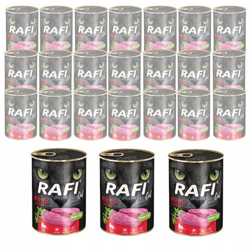 Rafi Cat z cielęciną 24x400g