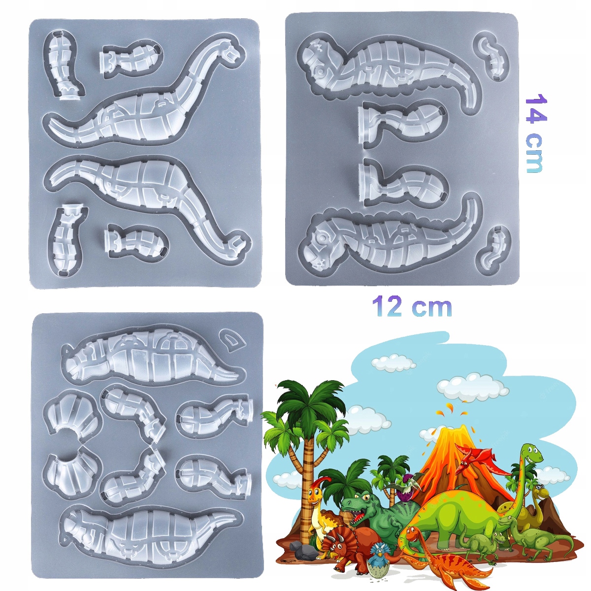 Szablony Do Druku 3D Długopis Dinozaury 9 sztuk Kod producenta ZESTAW SZABLONÓW DO DRUKU 3D Y348