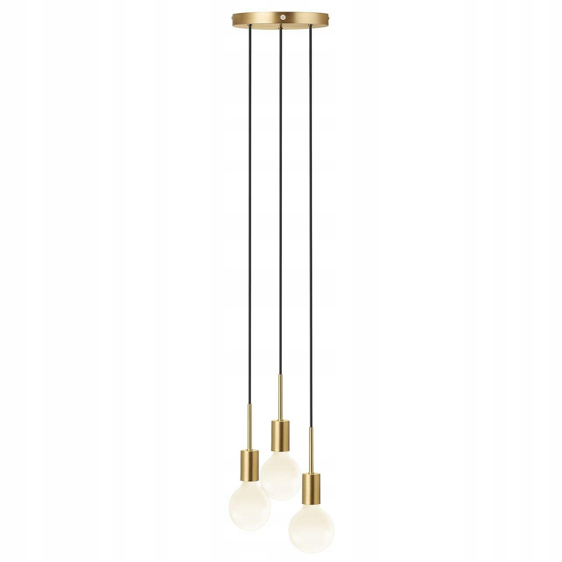 Závesné svietidlo Nordlux Paco 3-Spot, mosadz, 3xE27, 200 cm kábel