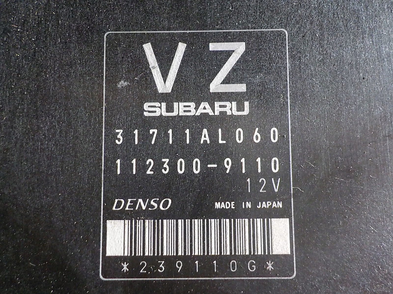 SUBARU control unit gearboxes 31711AL060 112300-9110
